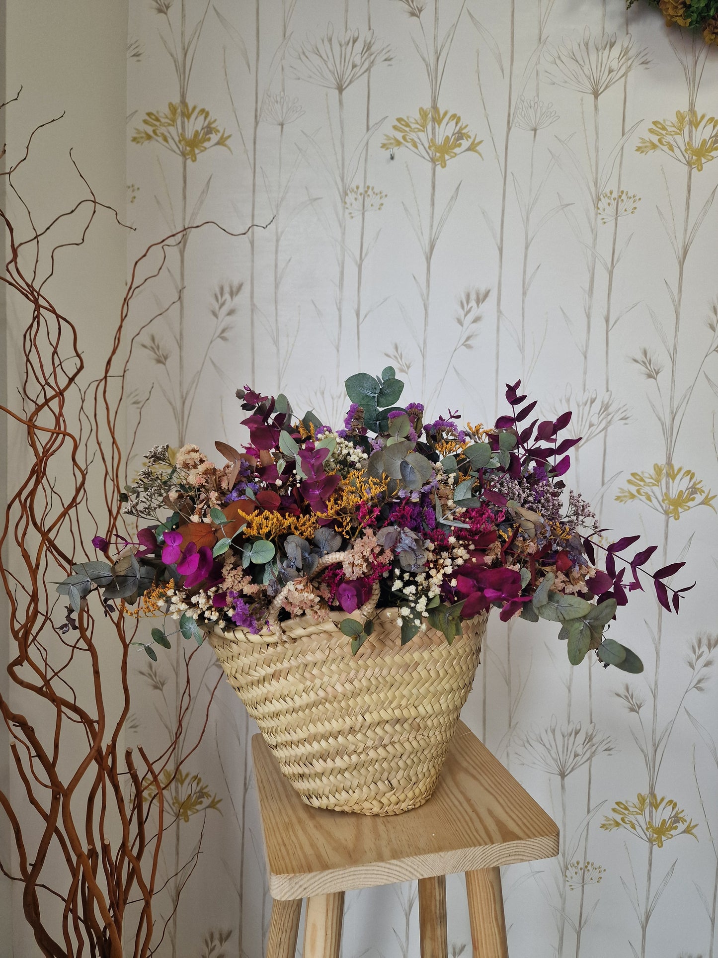 Capazo de Flores preservadas