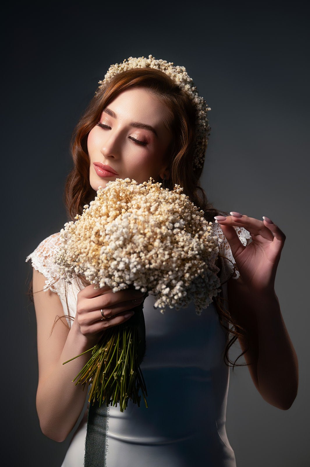 Ramo artesanal Ramo Novia Paniculata preservada hecho a mano en Taller Floral by Vera Kiperi Zaragoza