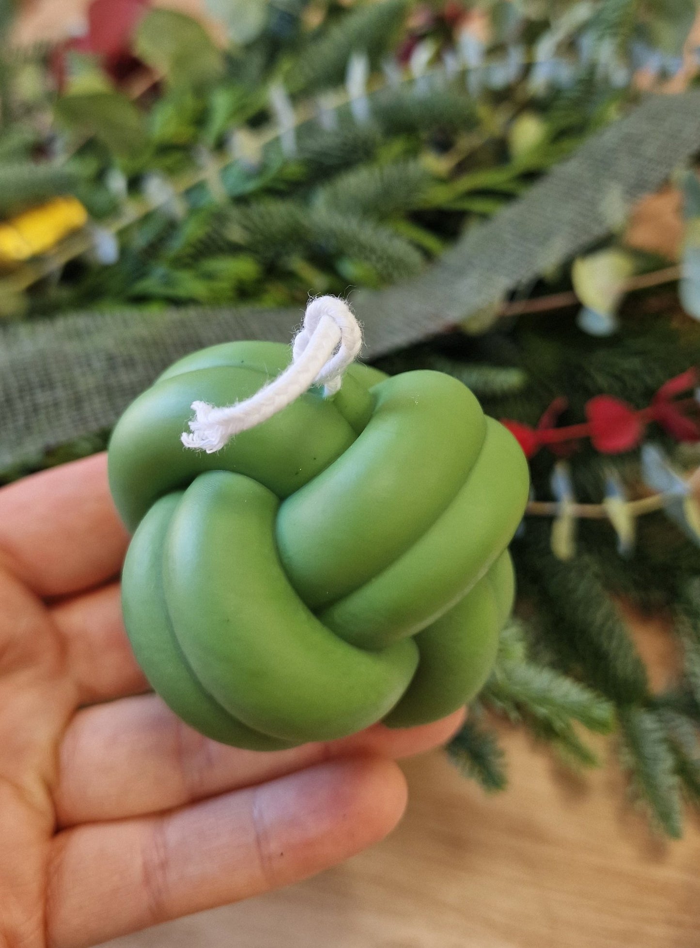 artesanal Set Velas Nudo hecho a mano en Taller Floral by Vera Kiperi Zaragoza