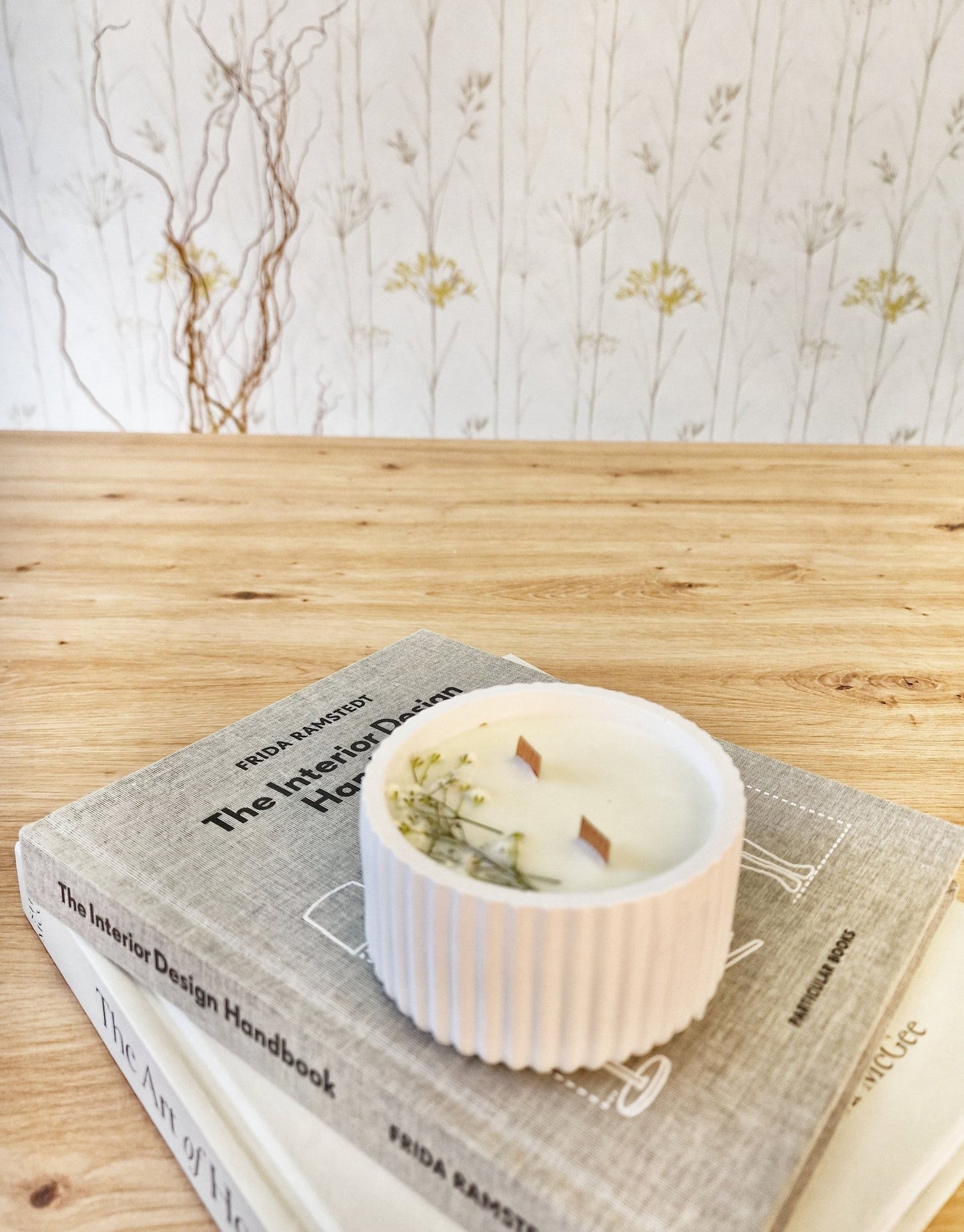 artesanal Vela Aurora hecho a mano en Taller Floral by Vera Kiperi Zaragoza