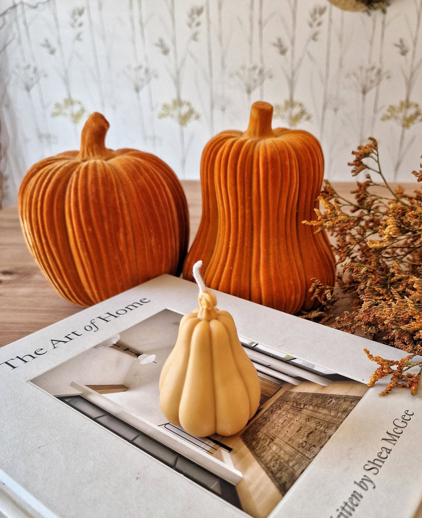 Vela artesanal Vela Calabaza Pequeña hecho a mano en Taller Floral by Vera Kiperi Zaragoza