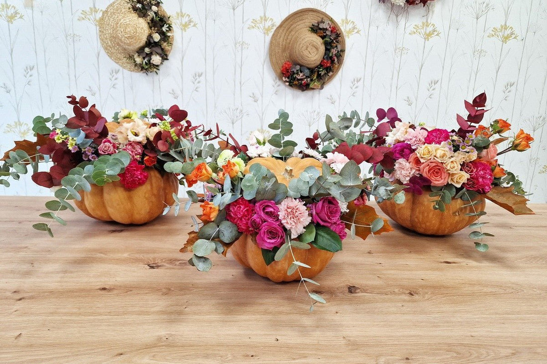Taller de Calabazas Decoradas con Flores Naturales | Taller Floral Zaragoza - Taller Floral by Vera Kiperi