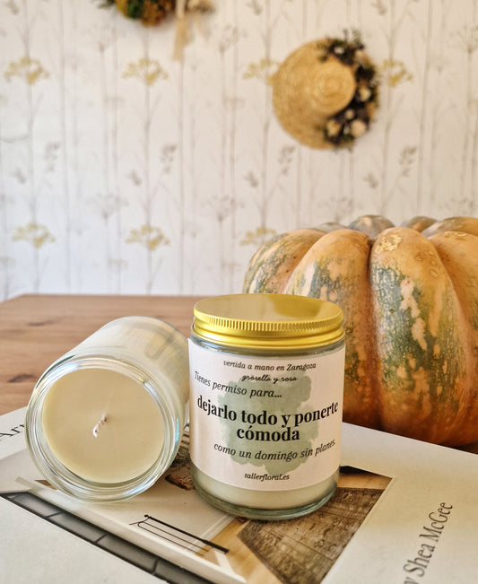 Velas Inspiradoras – “Dejarlo todo y ponerte cómoda” – Grosella y rosa
