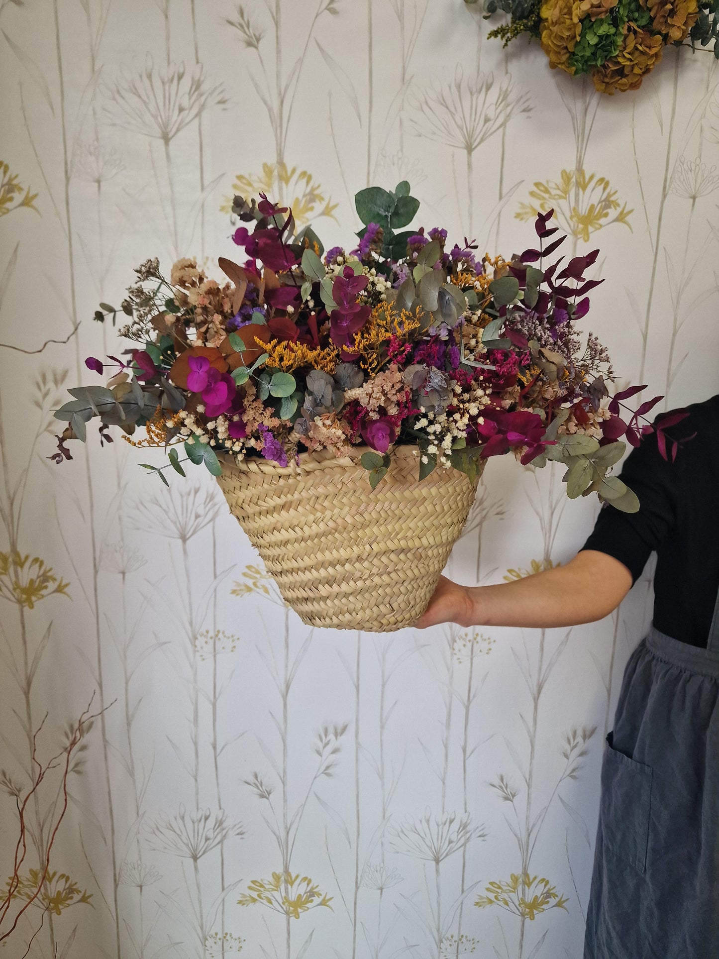 Capazo de Flores preservadas