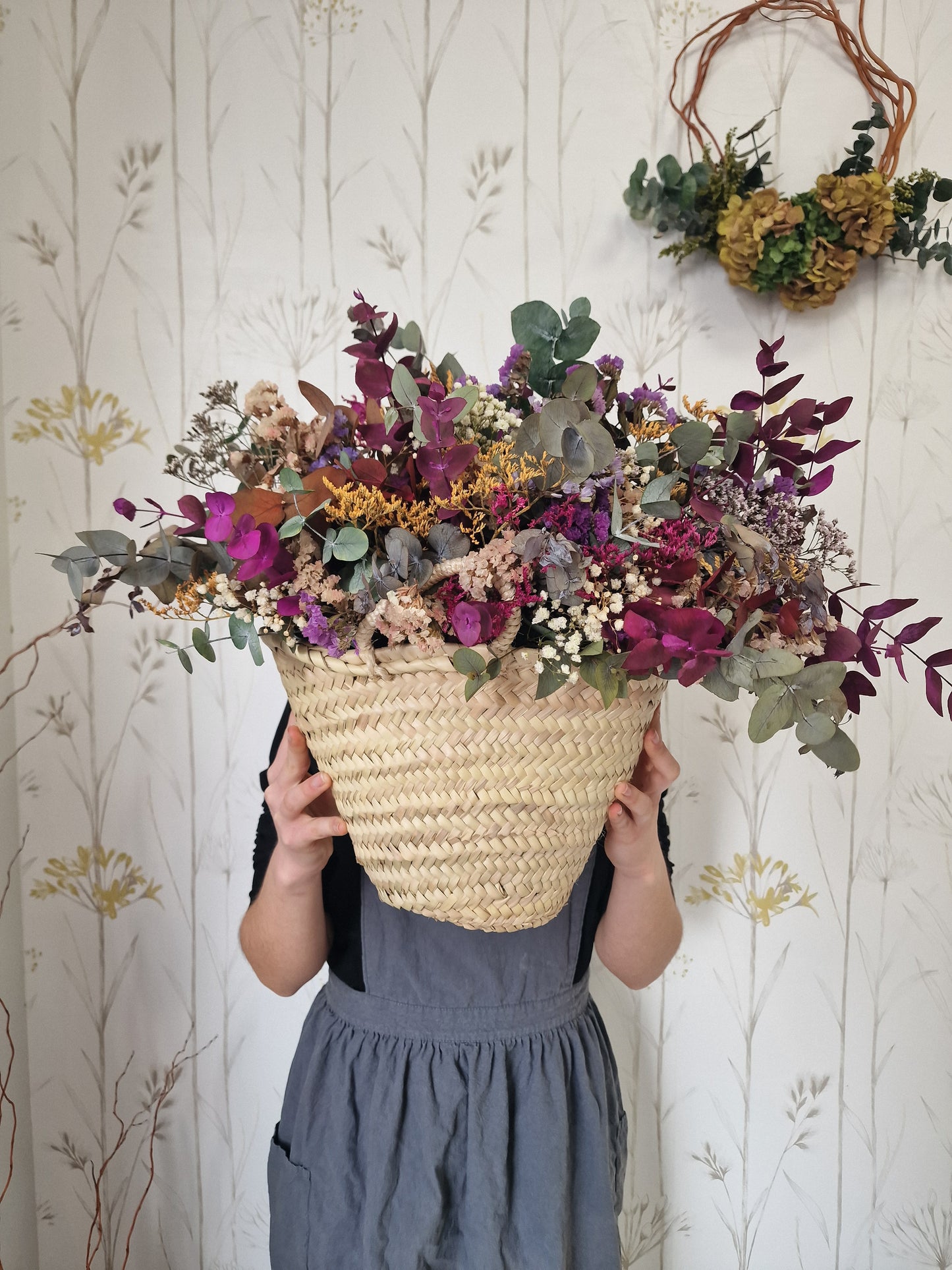 Capazo de Flores preservadas