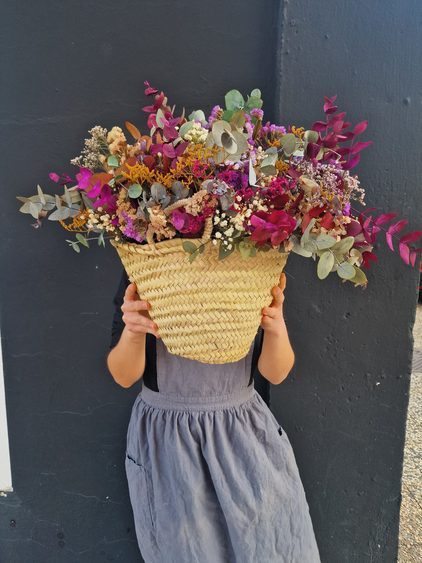 Capazo de Flores preservadas