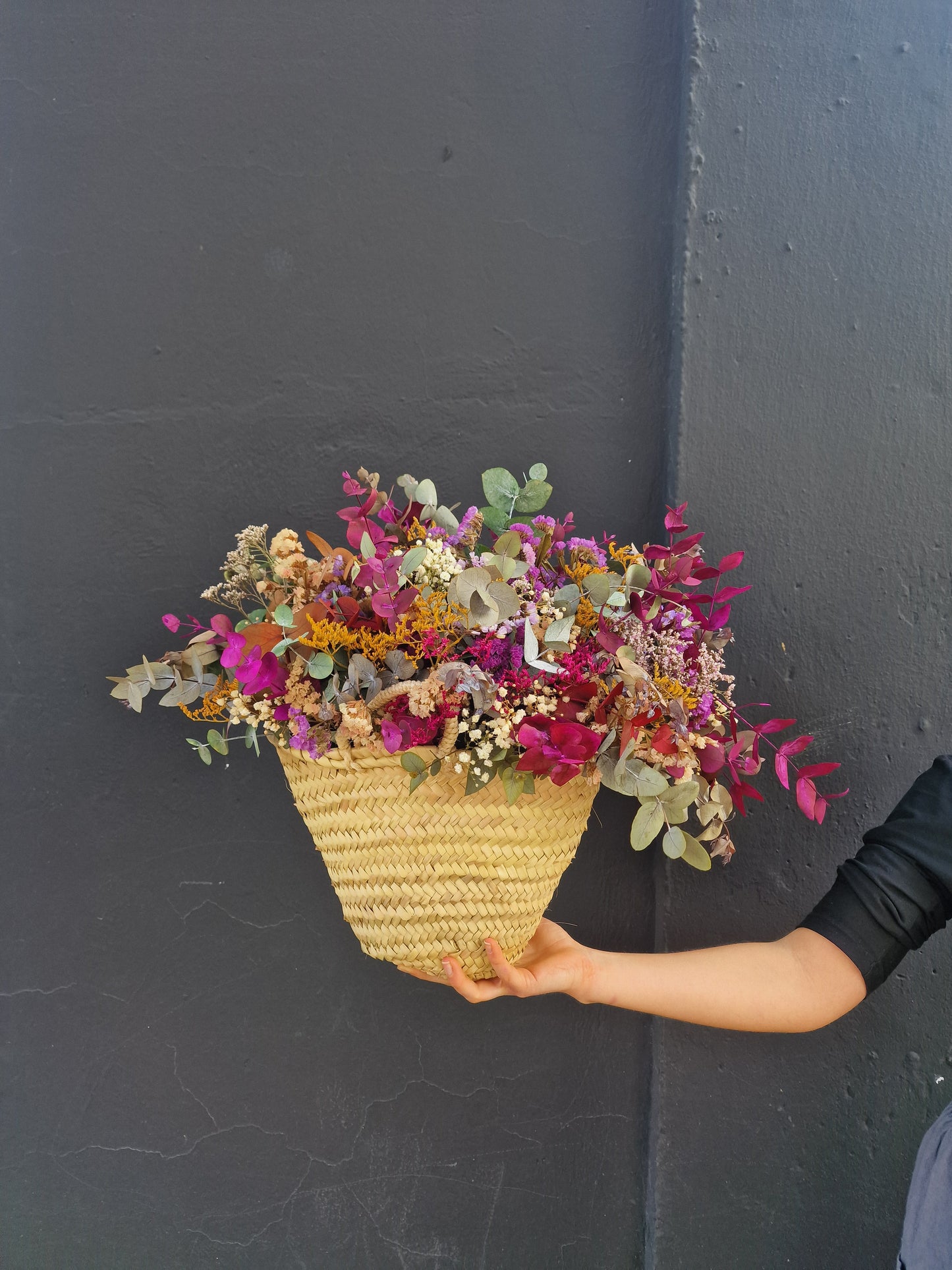 Capazo de Flores preservadas