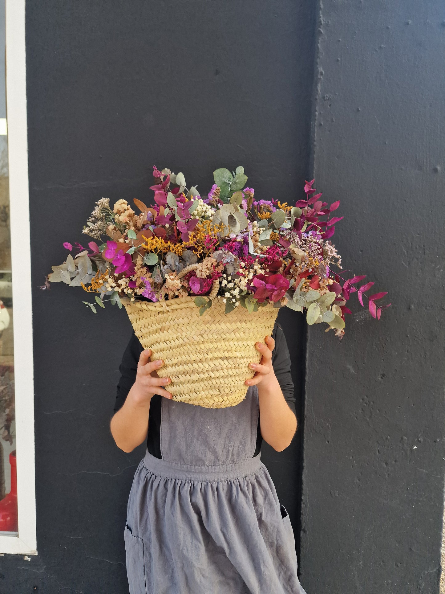 Capazo de Flores preservadas