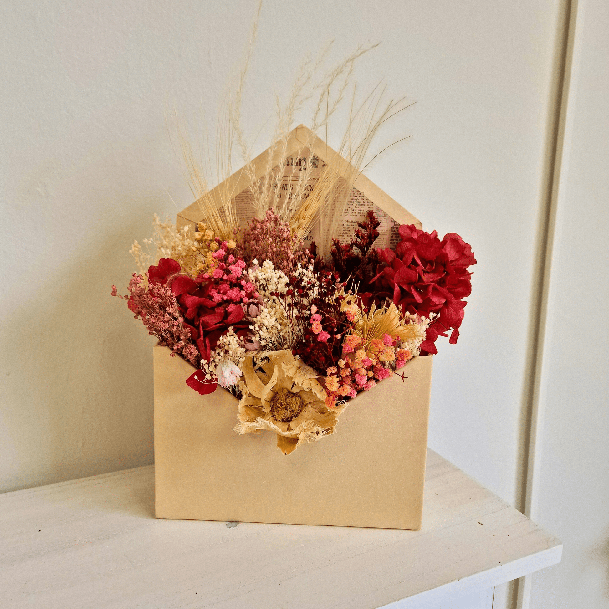 artesanal Carta de Flores hecho a mano en Taller Floral by Vera Kiperi Zaragoza