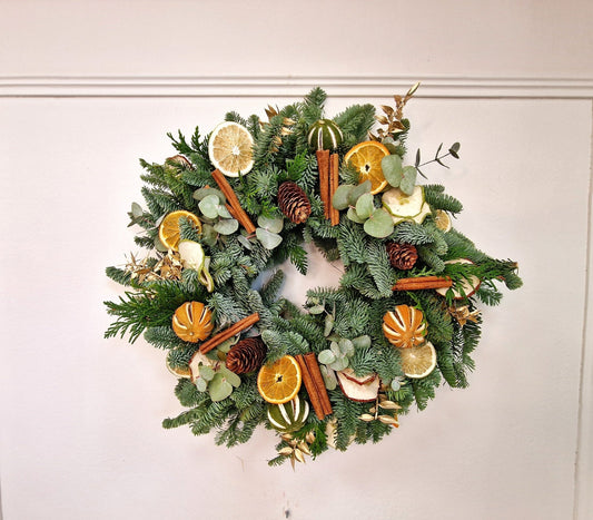 artesanal Corina Navidad Natural hecho a mano en Taller Floral by Vera Kiperi Zaragoza