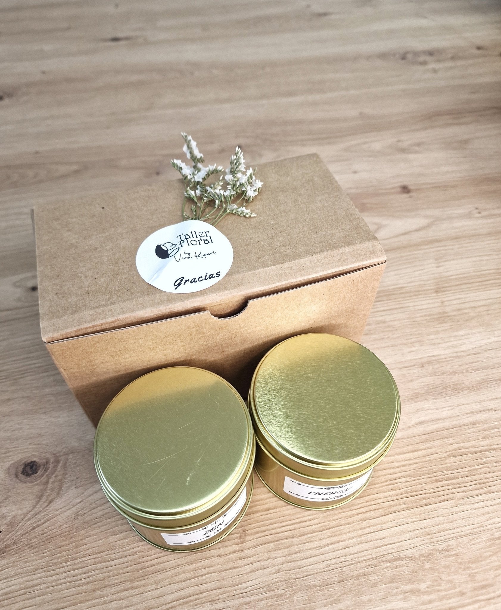 artesanal Pack Velas "Bienestar" hecho a mano en Taller Floral by Vera Kiperi Zaragoza