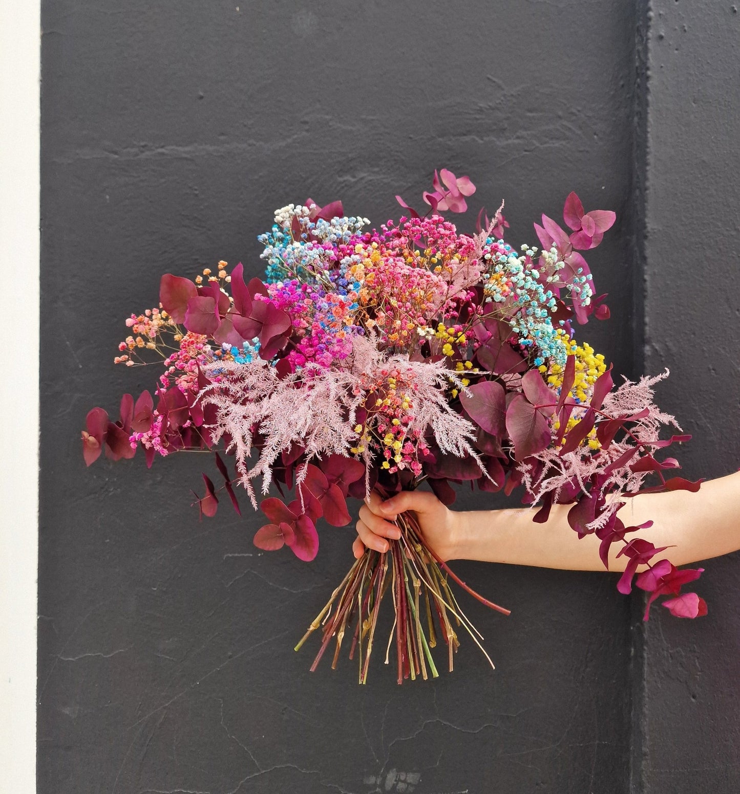 Ramo artesanal Ramo Fiesta – Ramo flores preservadas hecho a mano en Taller Floral by Vera Kiperi Zaragoza