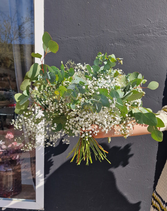 Ramo artesanal Ramo para secar – Ramo Eucalipto & Paniculata (edición limitada) hecho a mano en Taller Floral by Vera Kiperi Zaragoza