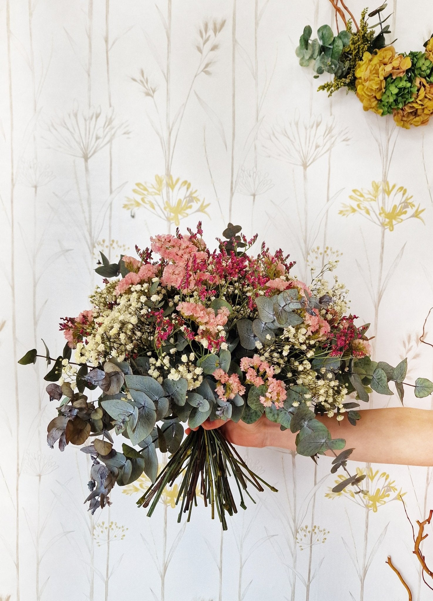 Ramo artesanal Ramo Sereno – Ramo flores preservadas hecho a mano en Taller Floral by Vera Kiperi Zaragoza
