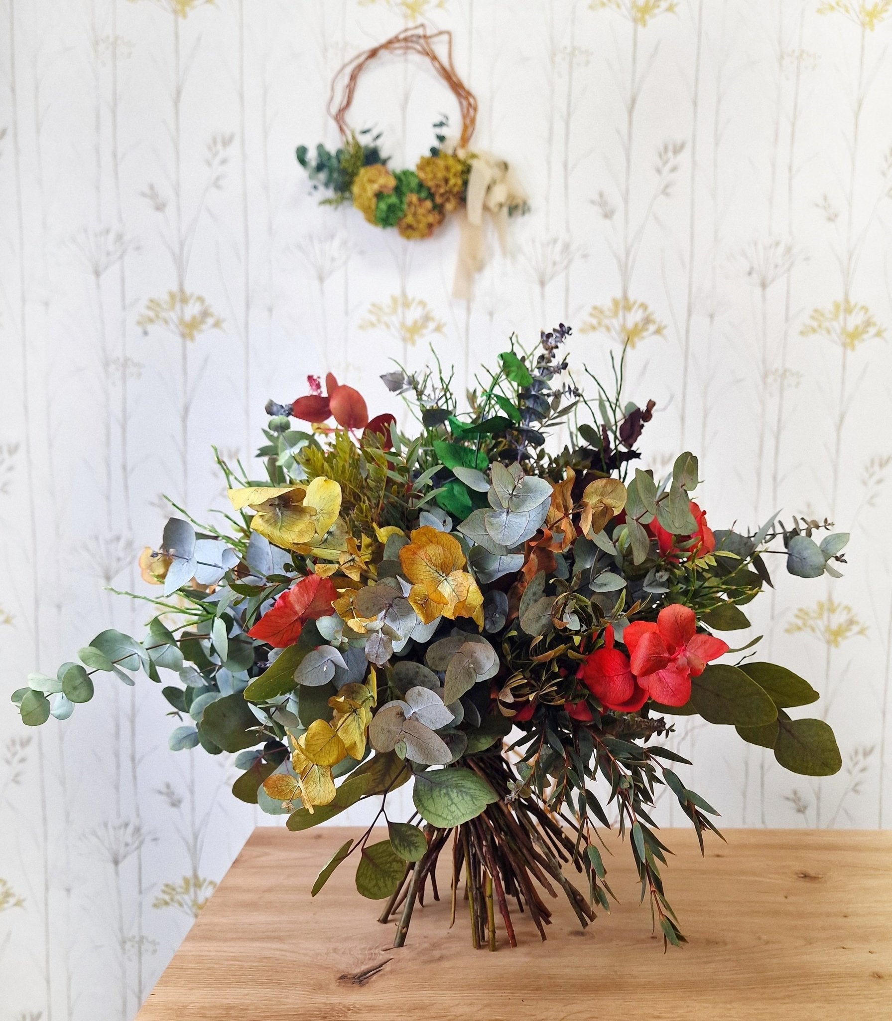 Ramo artesanal Ramo Tierra – Ramo flores preservadas hecho a mano en Taller Floral by Vera Kiperi Zaragoza