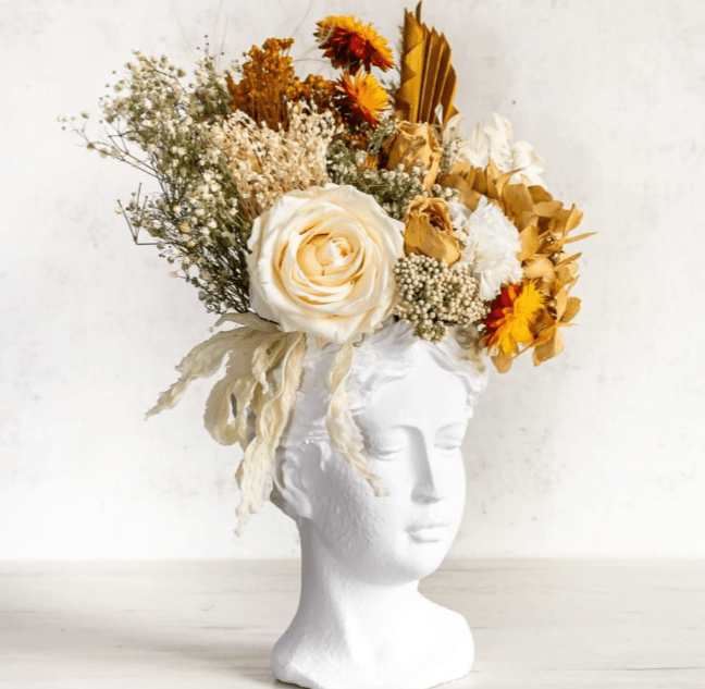 artesanal Serenidad Dorada hecho a mano en Taller Floral by Vera Kiperi Zaragoza