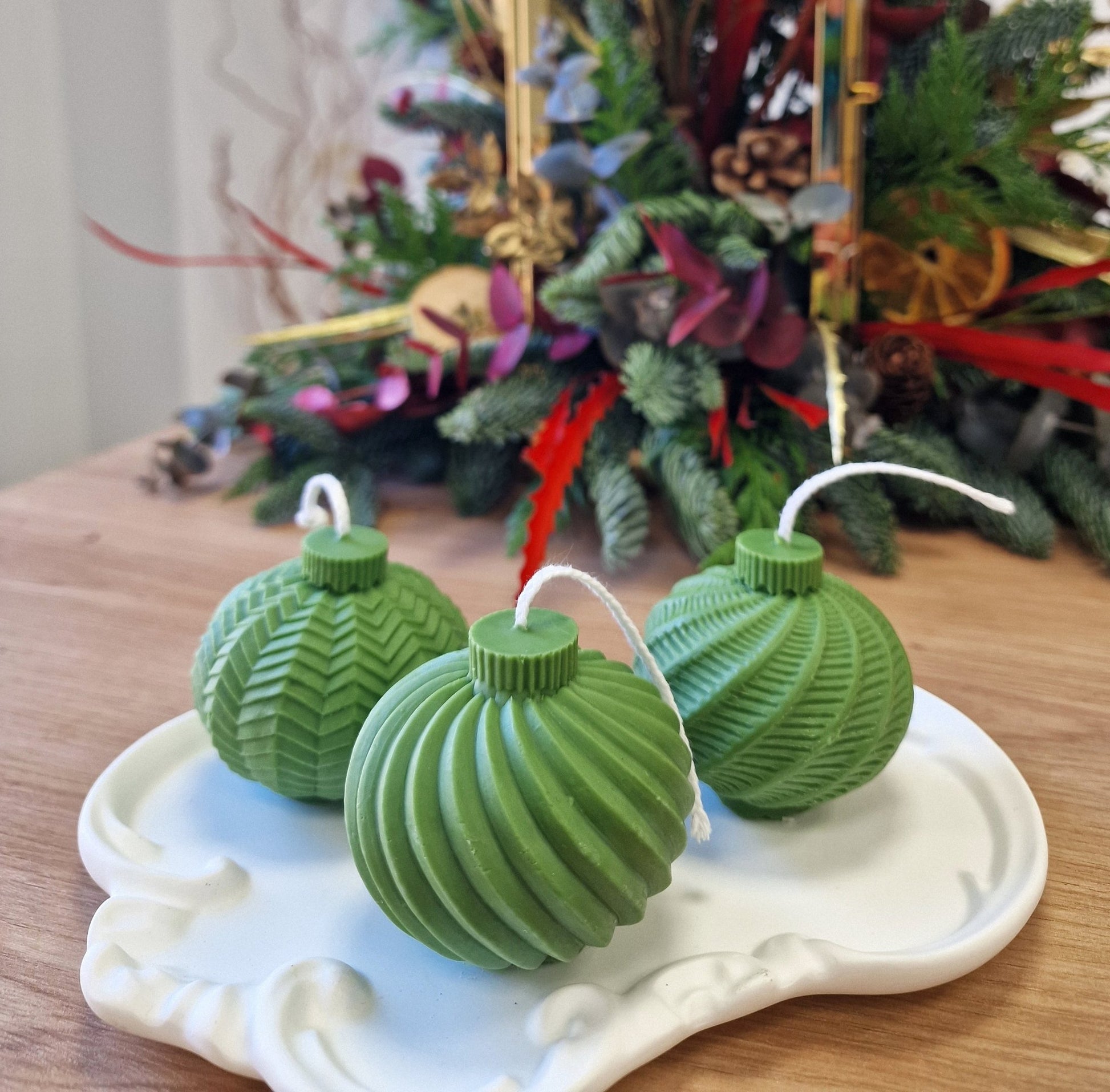 artesanal Set Velas Globos hecho a mano en Taller Floral by Vera Kiperi Zaragoza