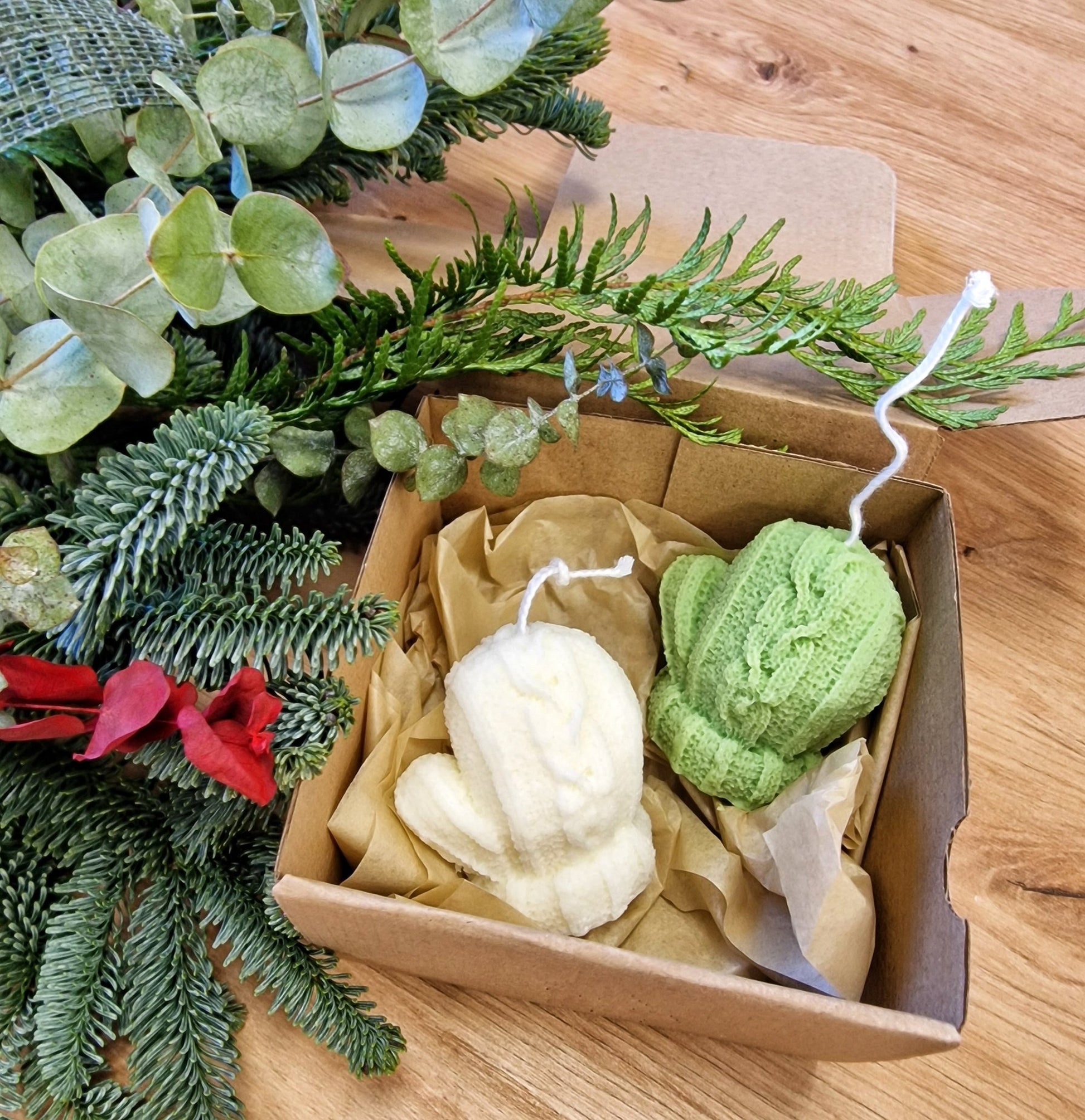 artesanal Set Velas Guantes hecho a mano en Taller Floral by Vera Kiperi Zaragoza