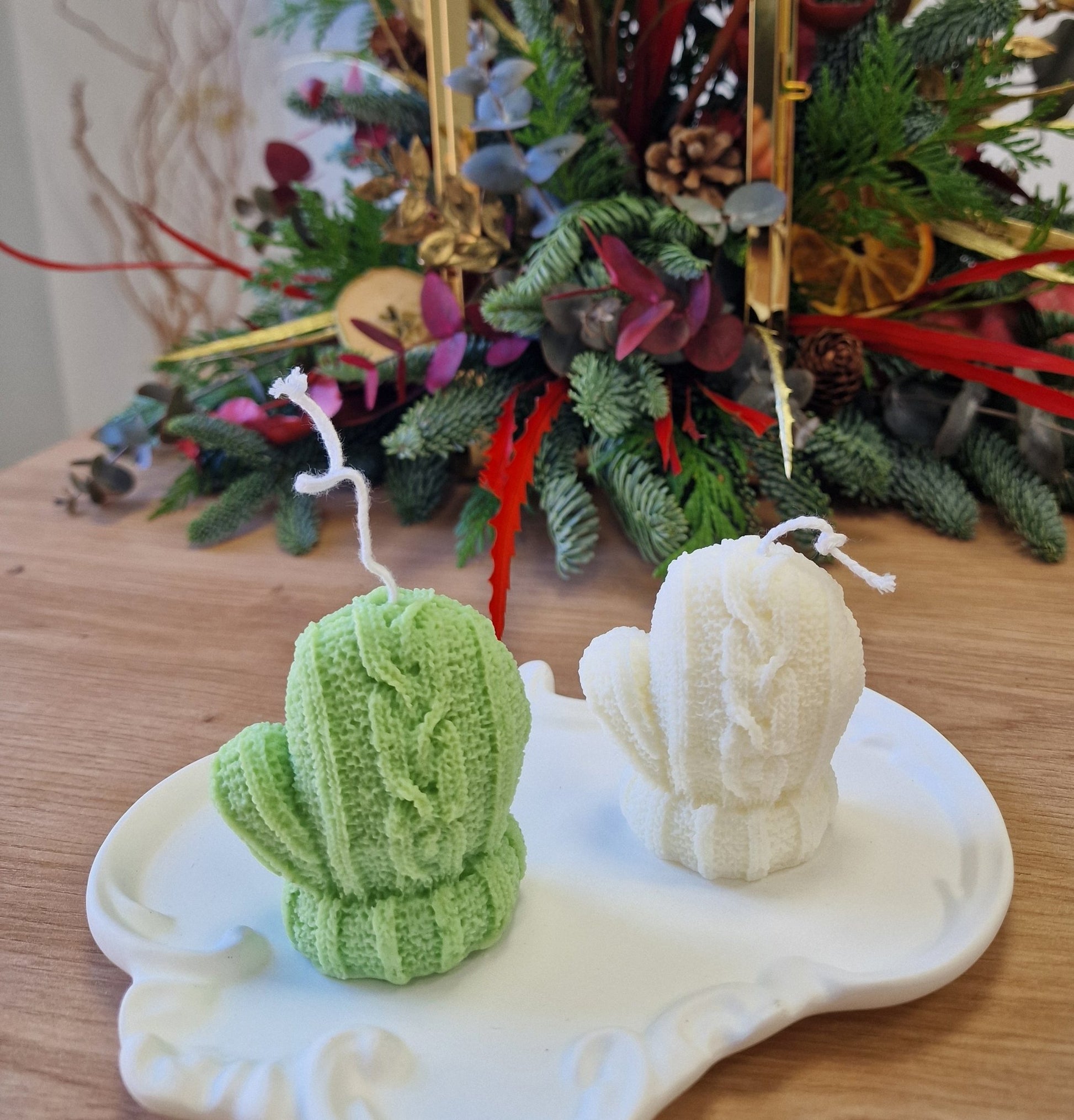 artesanal Set Velas Guantes hecho a mano en Taller Floral by Vera Kiperi Zaragoza