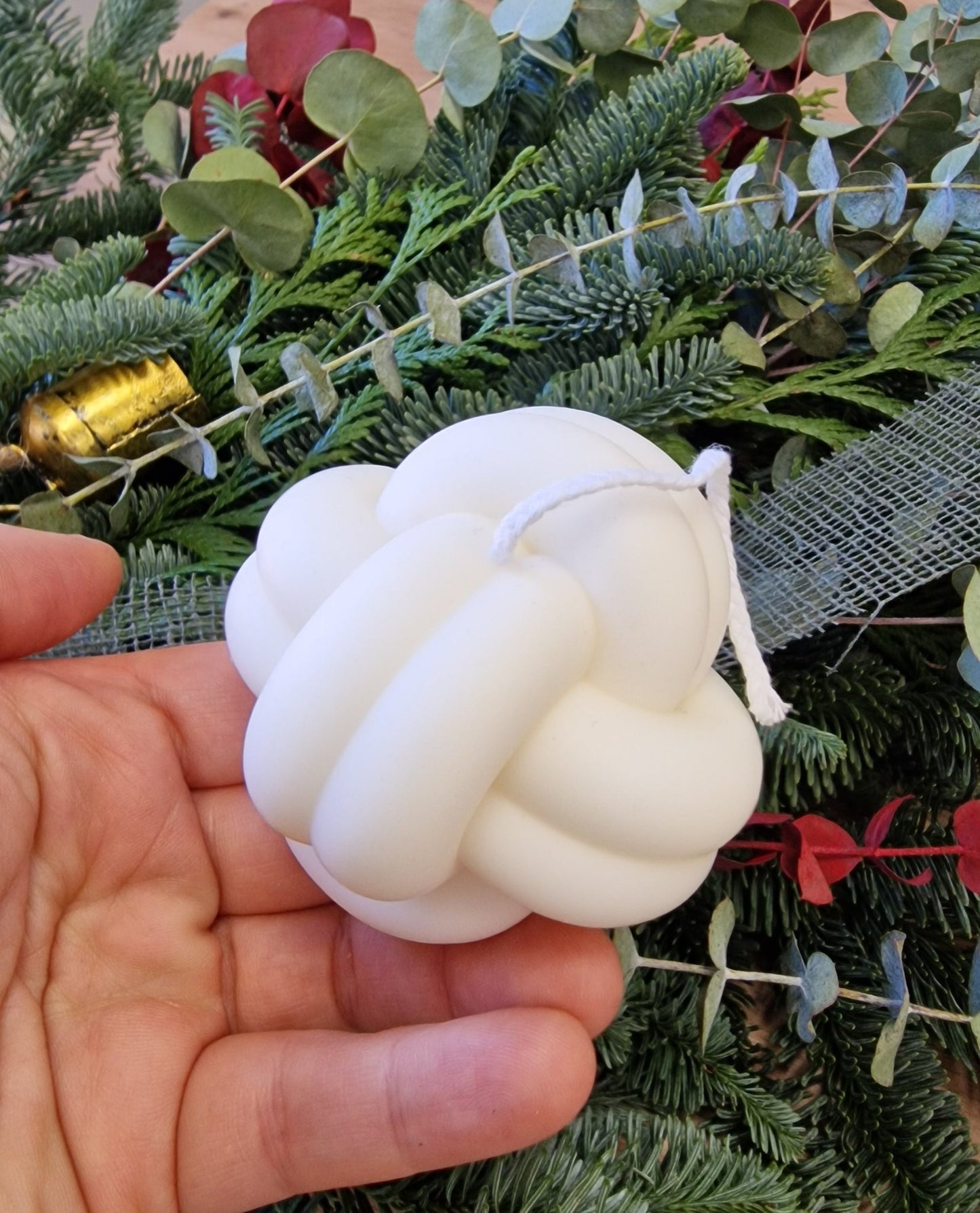 artesanal Set Velas Nudo hecho a mano en Taller Floral by Vera Kiperi Zaragoza