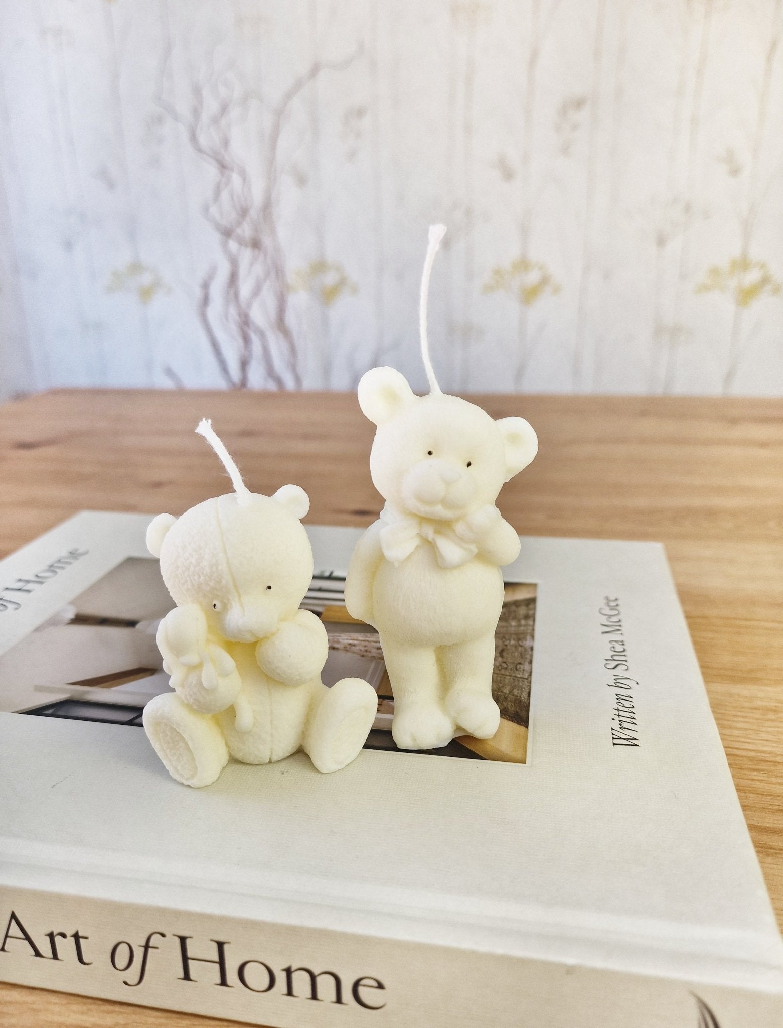 Vela artesanal Set Velas Ositos hecho a mano en Taller Floral by Vera Kiperi Zaragoza