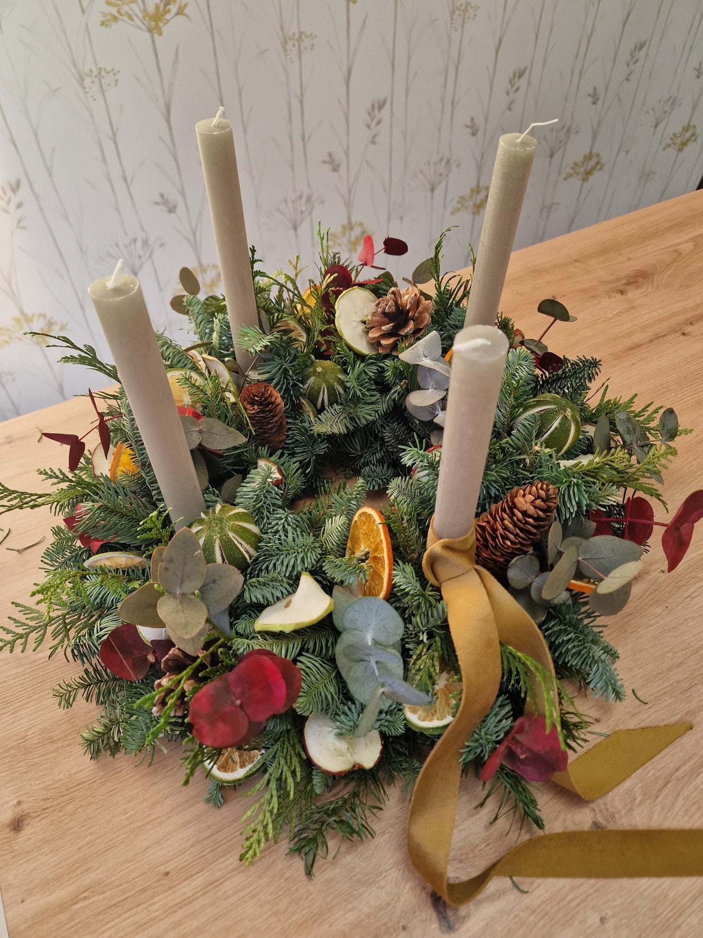 artesanal Taller Centro Navideno hecho a mano en Taller Floral by Vera Kiperi Zaragoza