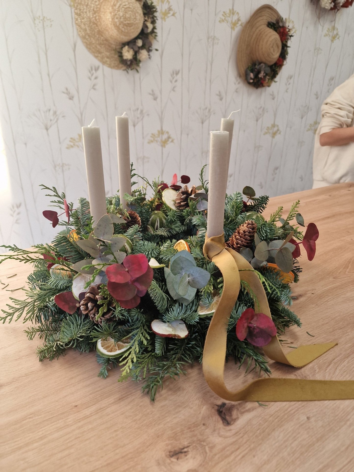 artesanal Taller Centro Navideno hecho a mano en Taller Floral by Vera Kiperi Zaragoza