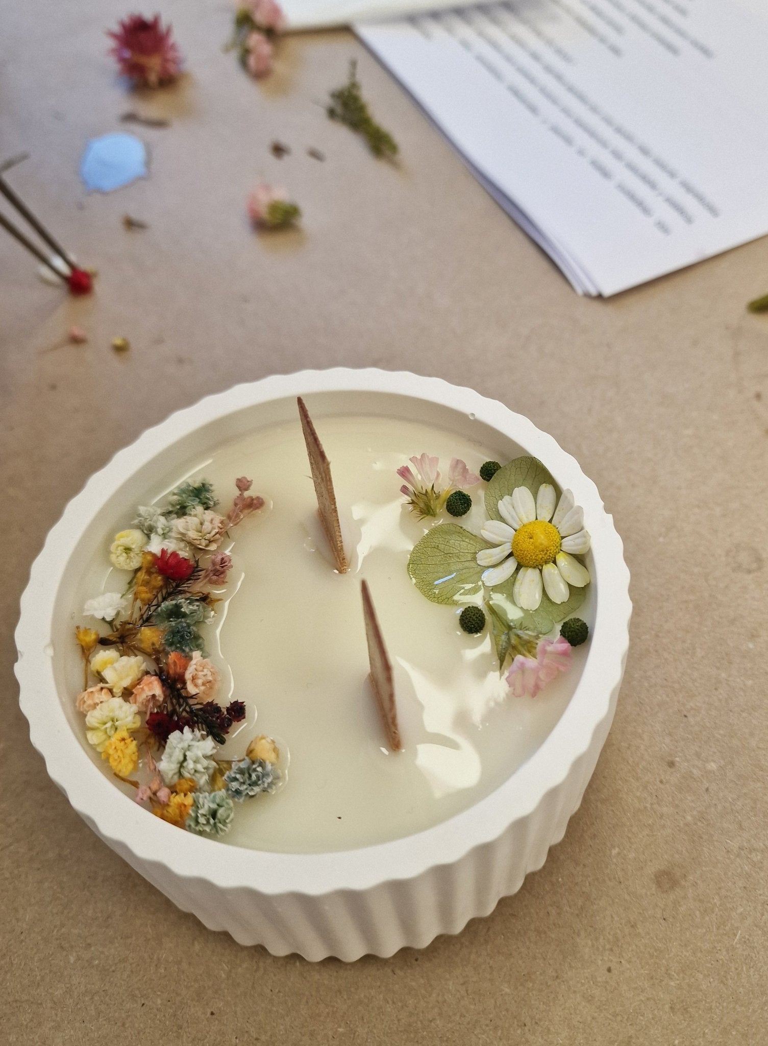 Taller artesanal Taller de Velas Artesanales hecho a mano en Taller Floral by Vera Kiperi Zaragoza