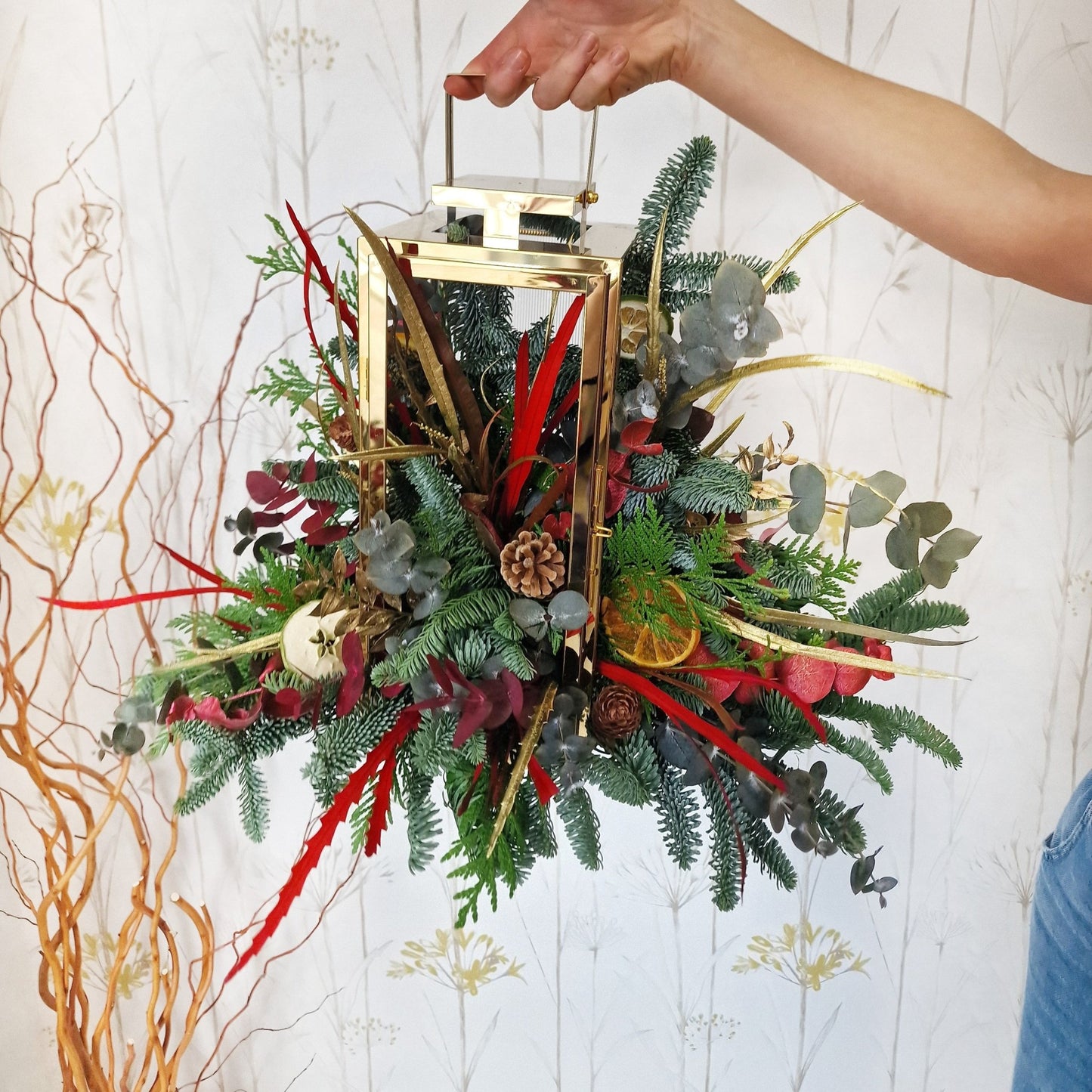 Taller artesanal Taller Farol de Navidad hecho a mano en Taller Floral by Vera Kiperi Zaragoza