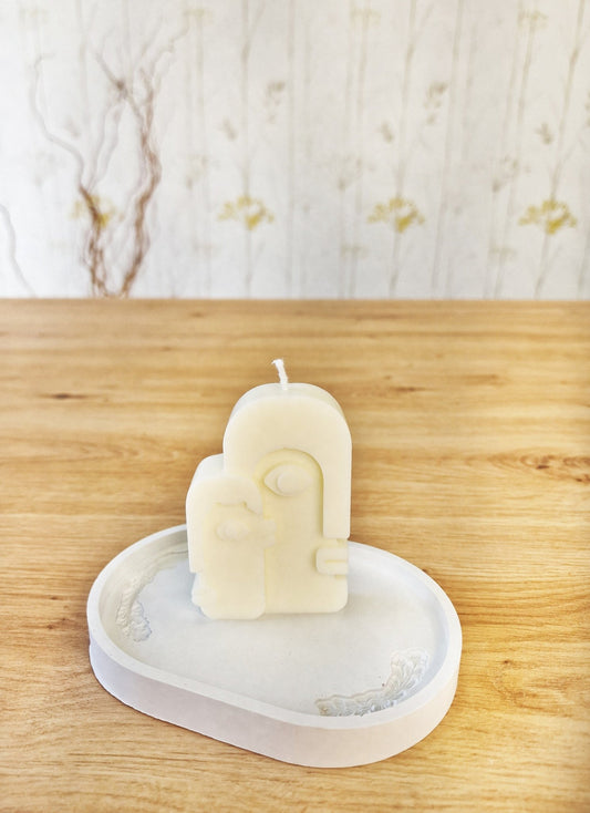 artesanal Vela Abrazo Eterno hecho a mano en Taller Floral by Vera Kiperi Zaragoza