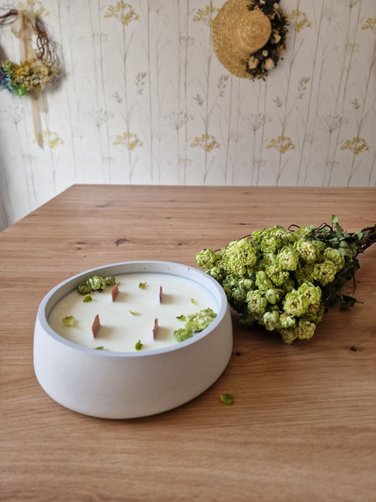 artesanal Vela Artesanal " Jazmin & Rosa " hecho a mano en Taller Floral by Vera Kiperi Zaragoza