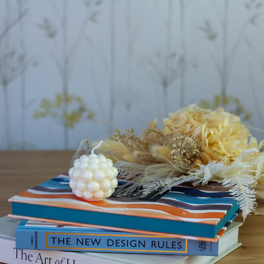 artesanal Vela Bubble hecho a mano en Taller Floral by Vera Kiperi Zaragoza