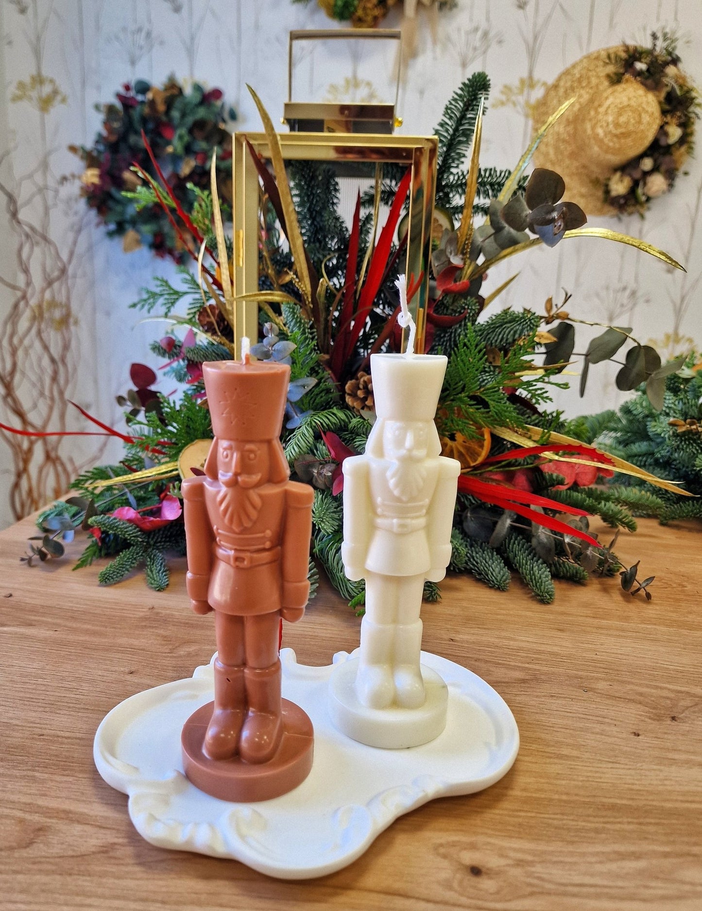 artesanal Vela Cascanueces hecho a mano en Taller Floral by Vera Kiperi Zaragoza