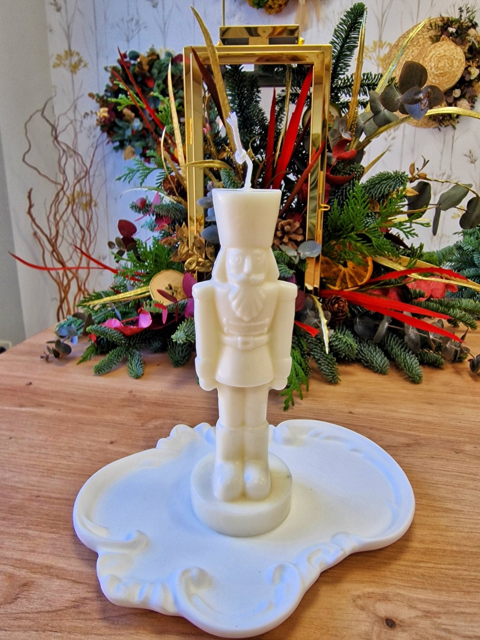 artesanal Vela Cascanueces hecho a mano en Taller Floral by Vera Kiperi Zaragoza