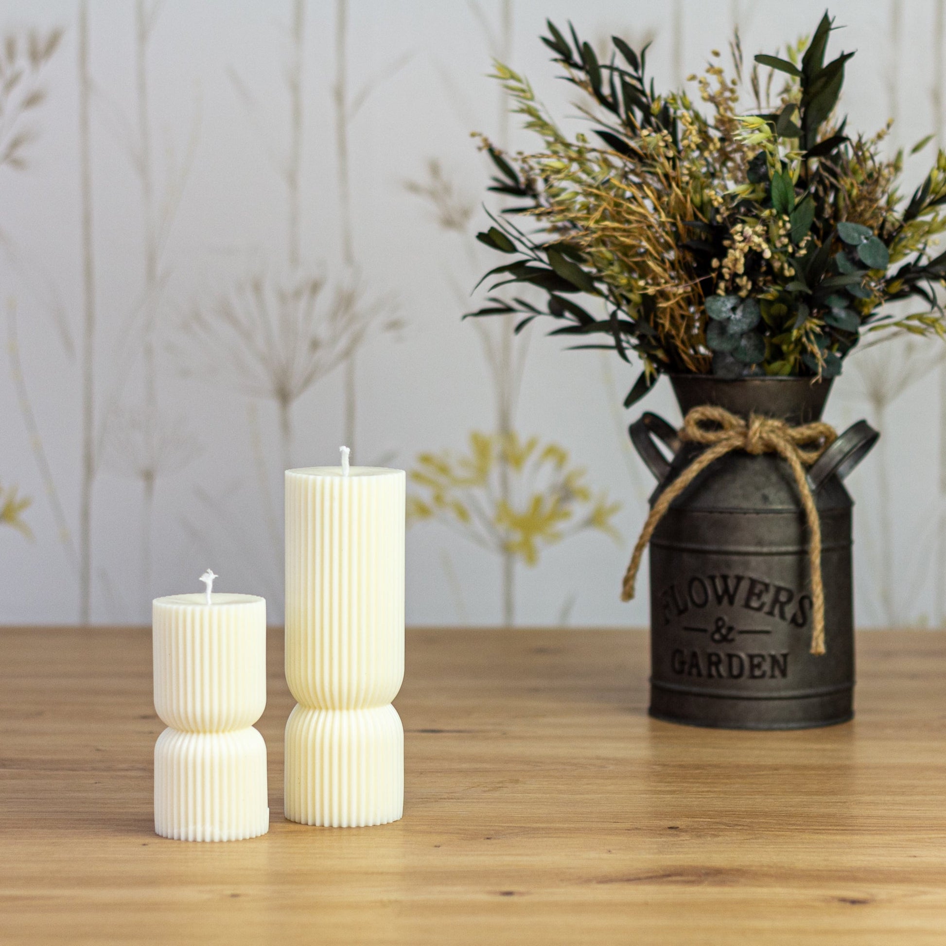 artesanal Vela Columna hecho a mano en Taller Floral by Vera Kiperi Zaragoza