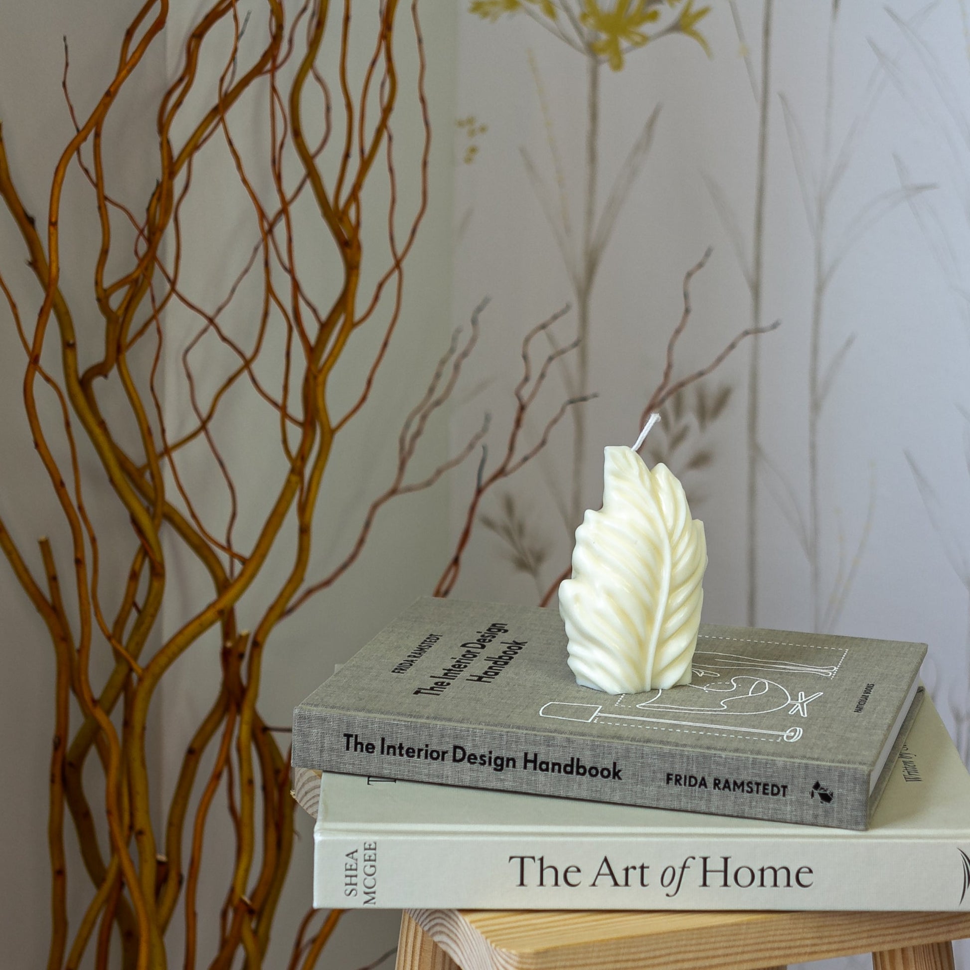 artesanal Vela Hoja hecho a mano en Taller Floral by Vera Kiperi Zaragoza