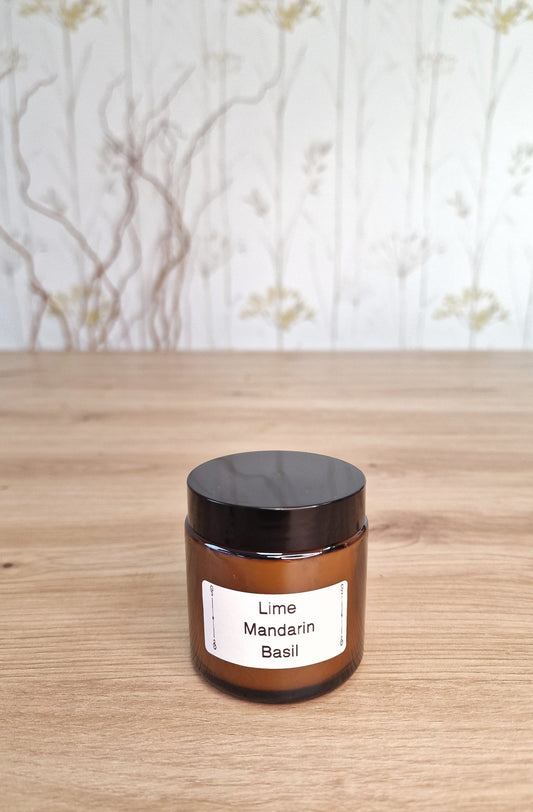 artesanal Vela "Lime & Basil & Mandarin " hecho a mano en Taller Floral by Vera Kiperi Zaragoza