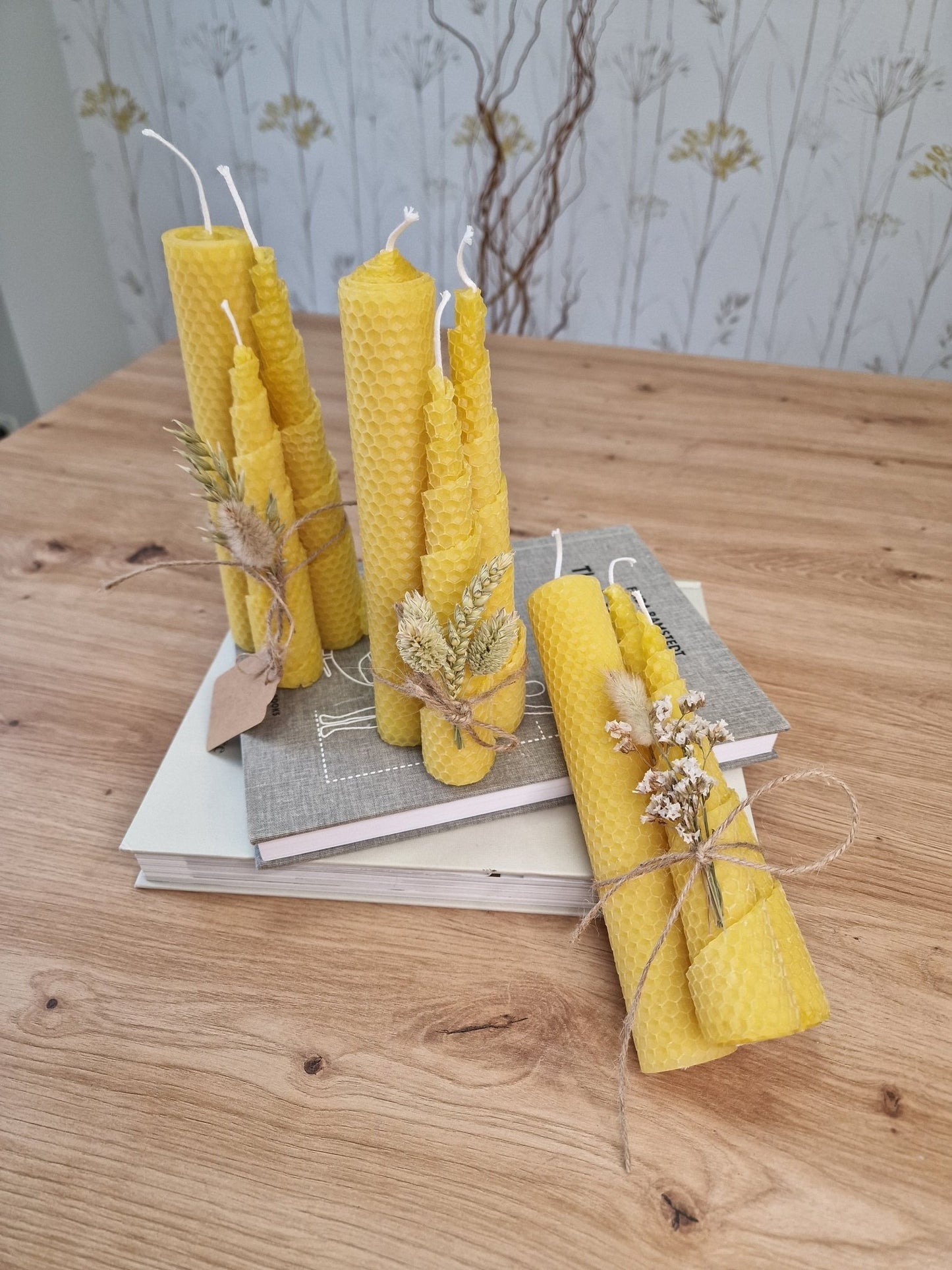 artesanal Vela Luz de Miel hecho a mano en Taller Floral by Vera Kiperi Zaragoza