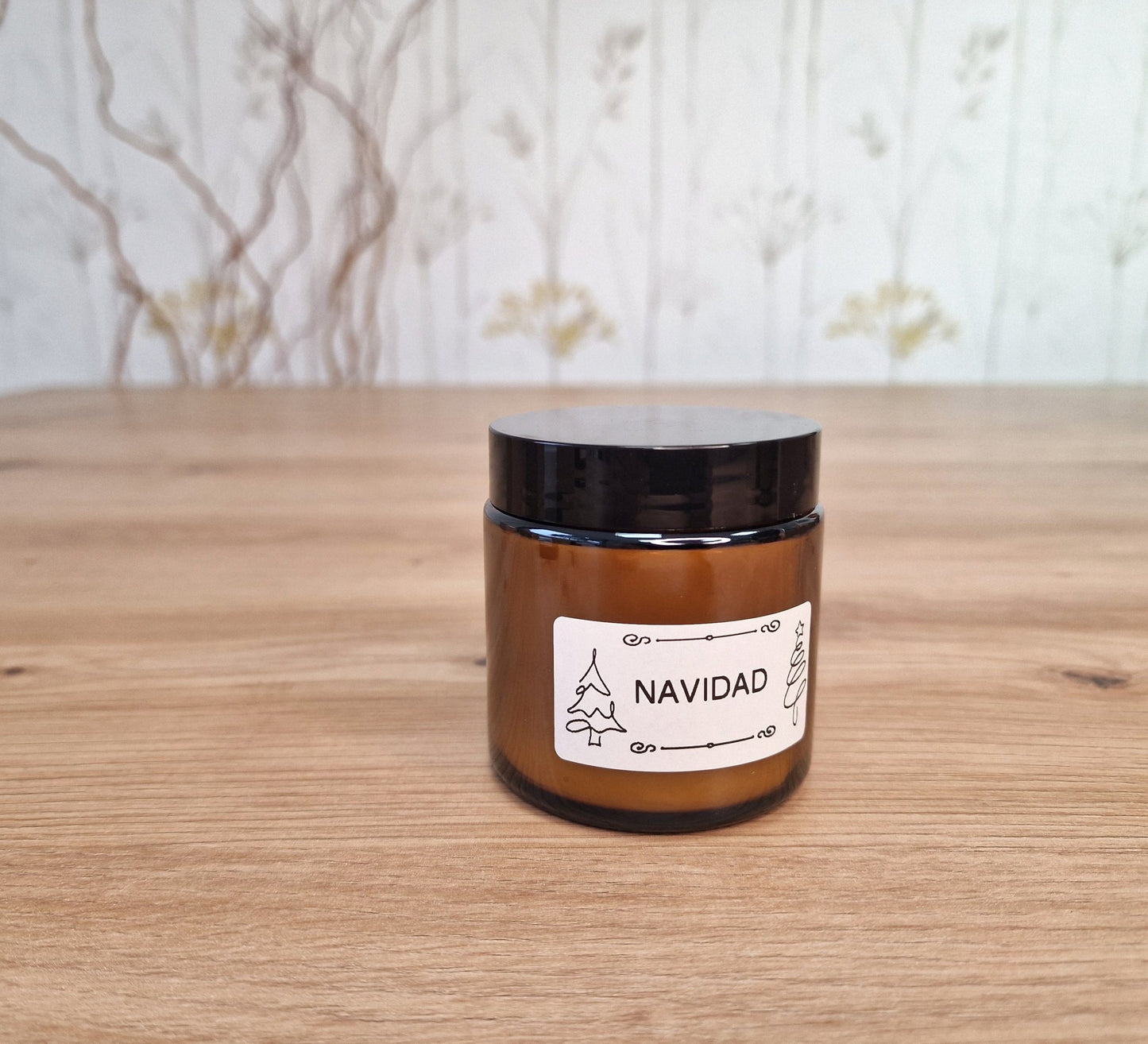 artesanal Vela NAVIDAD hecho a mano en Taller Floral by Vera Kiperi Zaragoza