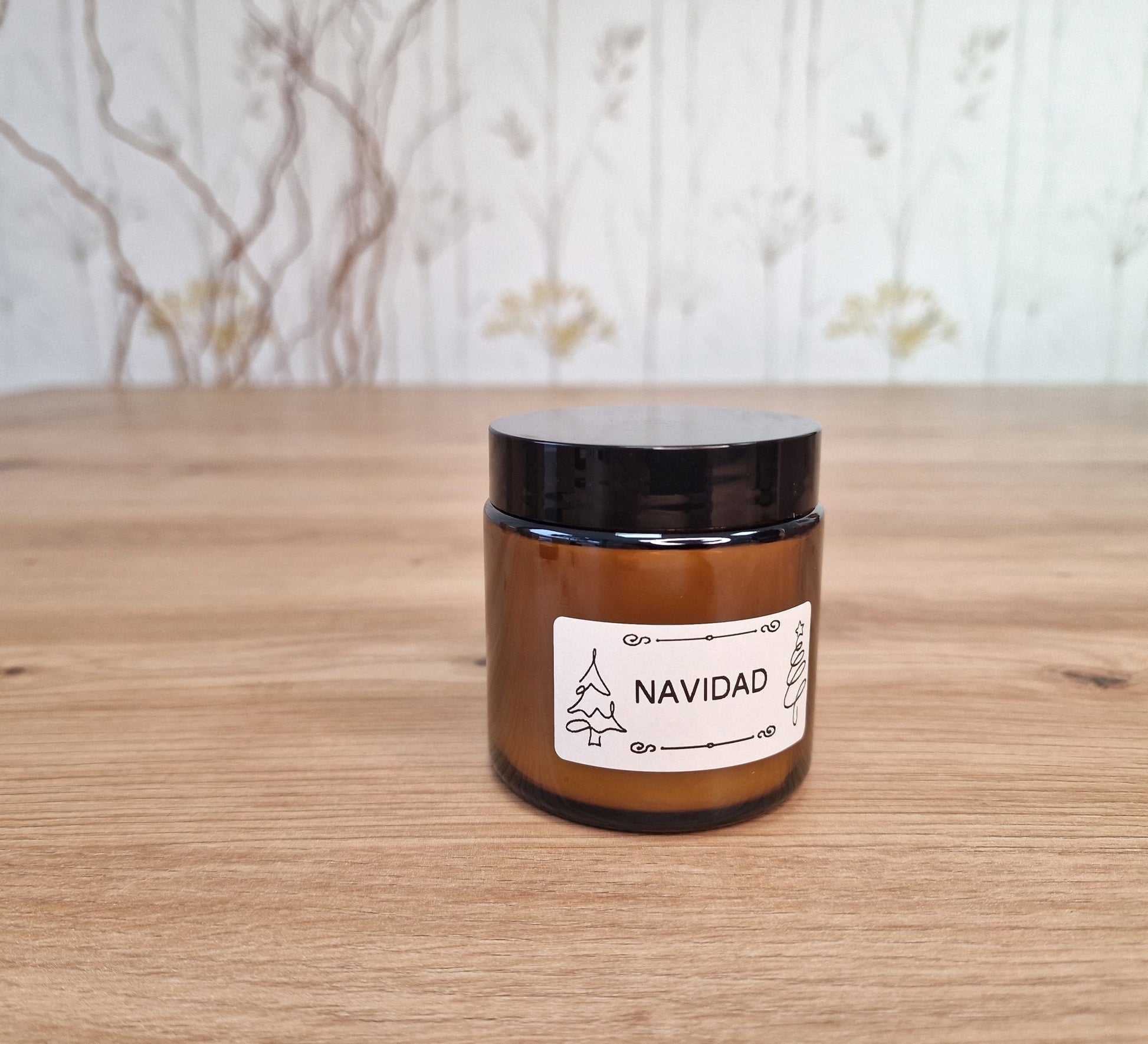 artesanal Vela NAVIDAD hecho a mano en Taller Floral by Vera Kiperi Zaragoza