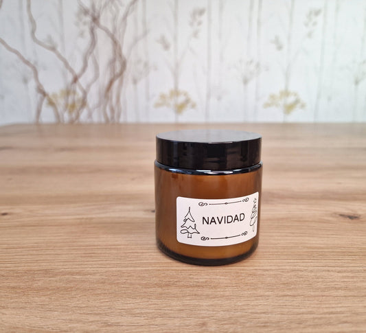 artesanal Vela NAVIDAD hecho a mano en Taller Floral by Vera Kiperi Zaragoza