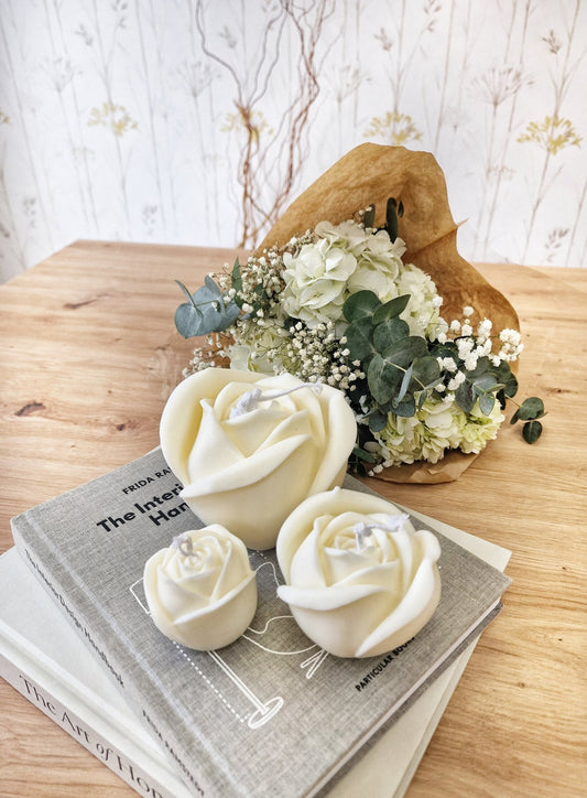 artesanal Vela Rosa hecho a mano en Taller Floral by Vera Kiperi Zaragoza